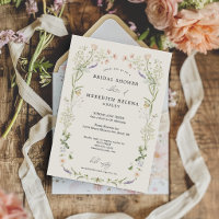Boda de flores silvestres rústicas vintage ducha n