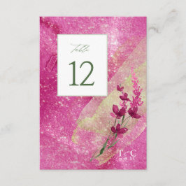 Invitación Boda de flores silvestres Textura Tabla No. Fsia I