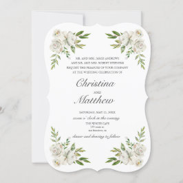 Invitación Boda de Flores Vintage de Antique Garden
