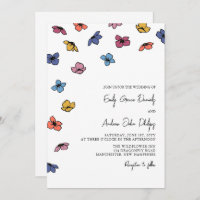 Boda de flores violetas azules de colores