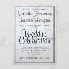 Invitación Boda de Flores y Reflexiones Cardíacas de Peones B