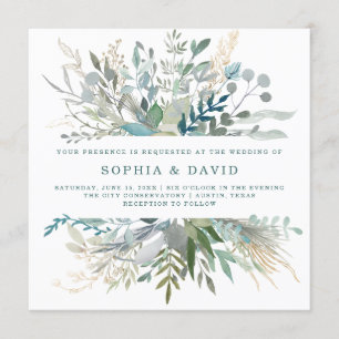 Invitación Boda de Foliage de Woodland