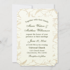 Invitación Boda de Follaje Elegante
