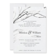 Boda de folletos gráficos modernos en blanco y neg