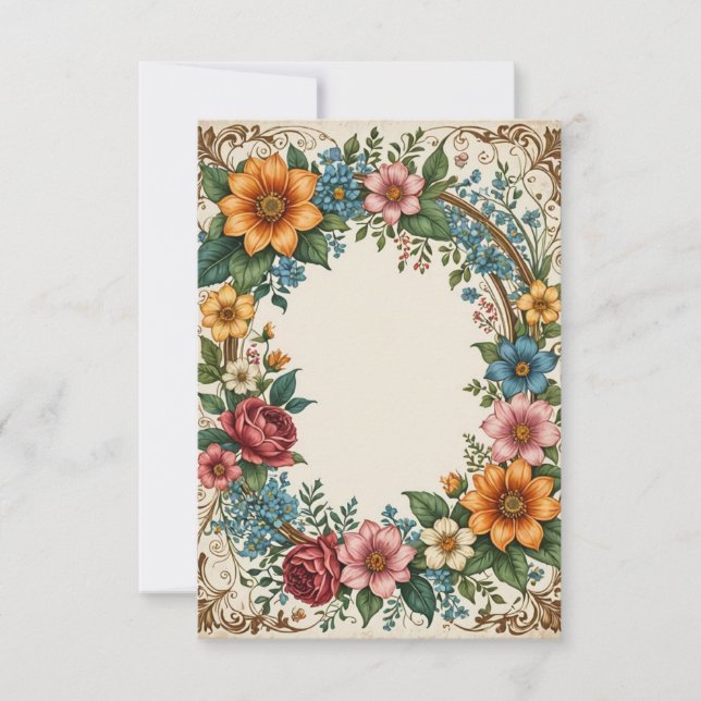 Invitación Boda de fondo amarillo claro (Anverso)