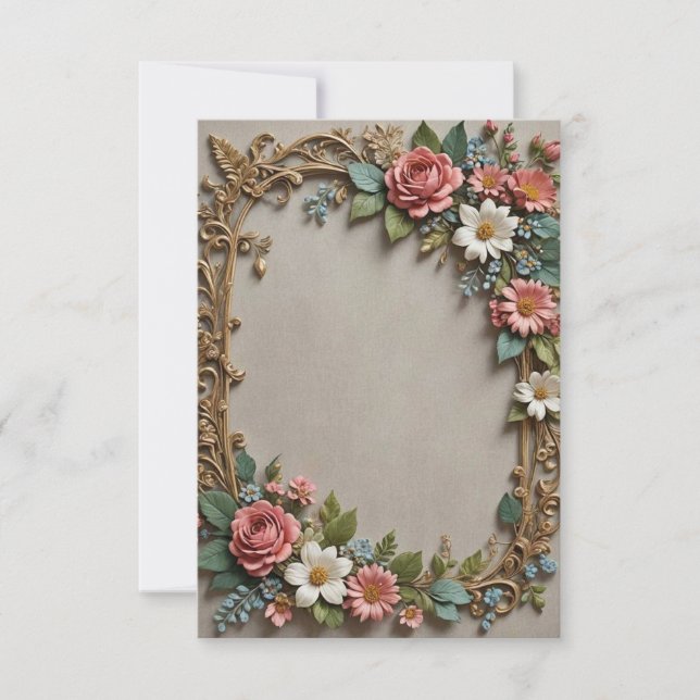 Invitación Boda de fondo gris claro (Anverso)