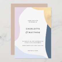 Boda de formas abstractas modernas