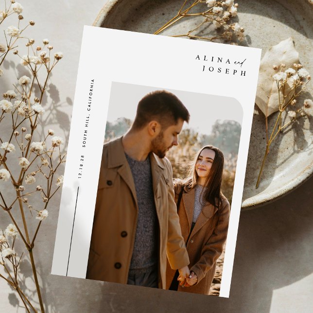 Invitación Boda de Foto Beige Moderna (Subido por el creador)