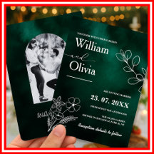 Boda de Foto Botánica Verde Esmeralda