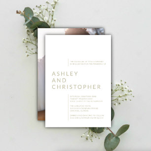 Invitación Boda de foto de nombres aislados de verde sabio mi