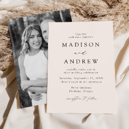 Invitación Boda de Foto Elegancia Moderna