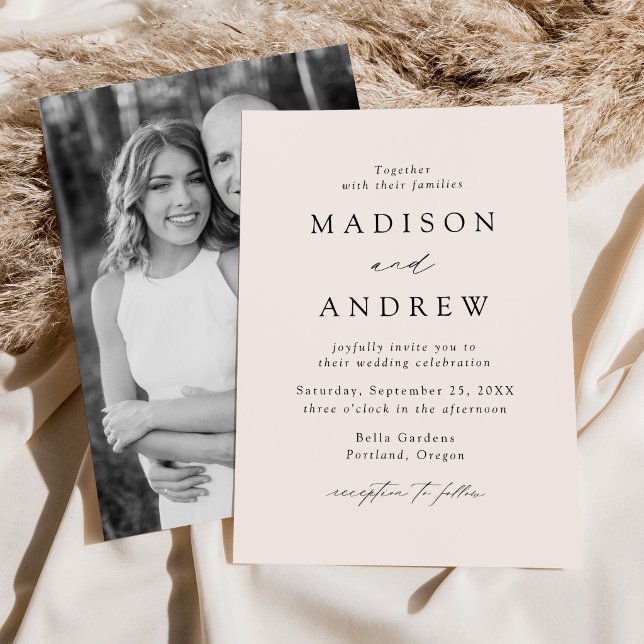 Invitación Boda de Foto Elegancia Moderna (Subido por el creador)