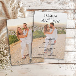 Invitación Boda de Foto Superpuesta Simple