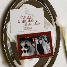 Boda de Fotografía 2 Elegante Caligrafía Ata el Nu