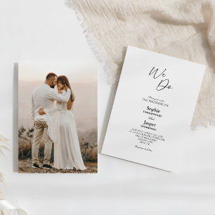 Invitación Boda de fotografía clásico-moderno