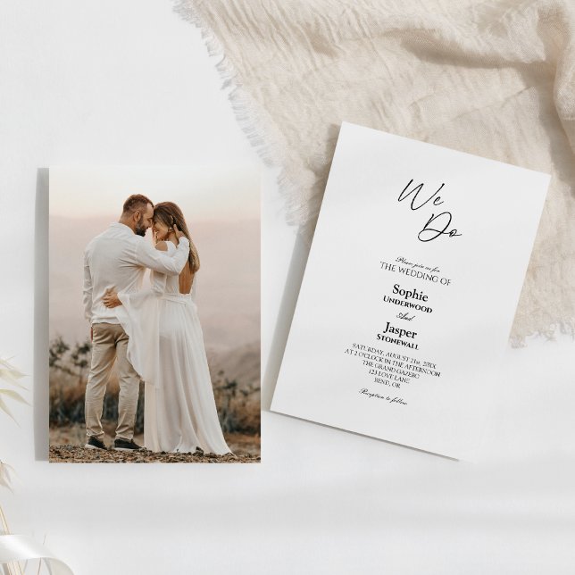Invitación Boda de fotografía clásico-moderno (Subido por el creador)