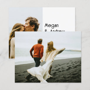 Invitación Boda de fotografía de moda moderna
