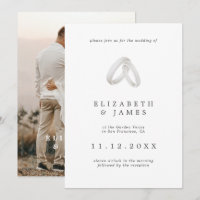 Boda de fotografía de pareja moderna simple y eleg