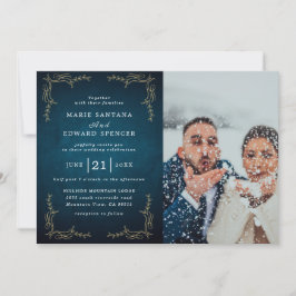 Invitación Boda de fotografía de pareja personalizado