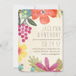Invitación Boda de fotografía de un patio de viñedos del para