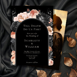 Invitación Boda de fotografía del Arco de la Muerte Gótica Vi