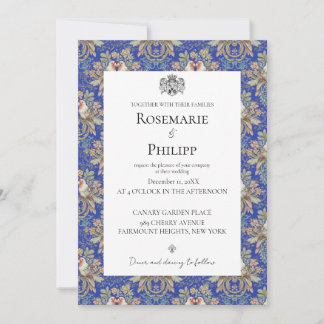 Invitación Boda de fotografía del Personalizado Royal Blue Go