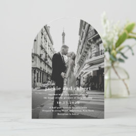 Invitación Boda de fotografía moderado