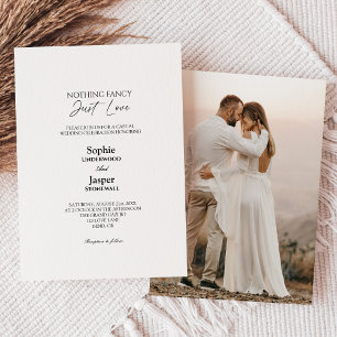 Invitación Boda de fotografía moderno clásico simple nada bri