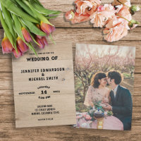 Boda de fotografía rústico de campo de la madera d