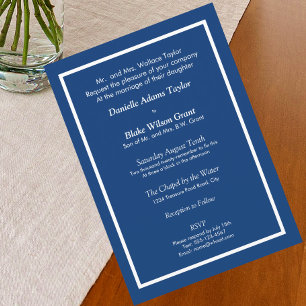Invitación Boda de fotografía tradicional y moderna de la Mar