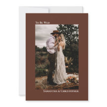 Boda de fotografía vertical Minimalista de castaño