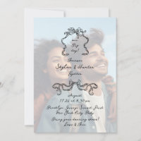 Boda de fotografías Black Doodle Retro SimpleOverl