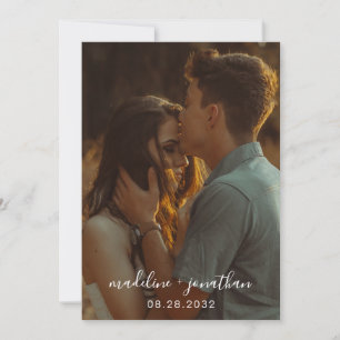 Invitación Boda de fotografías de estilo sencillo y elegante