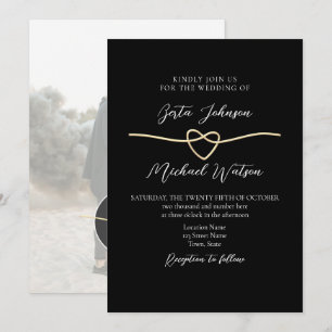 Invitación Boda de fotografías en blanco y negro