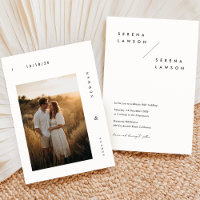 Boda de fotografías minimalista elegante