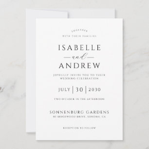 Invitación Boda de Fotos Boho Rústico Elegante