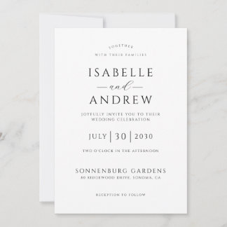 Invitación Boda de Fotos Boho Rústico Elegante
