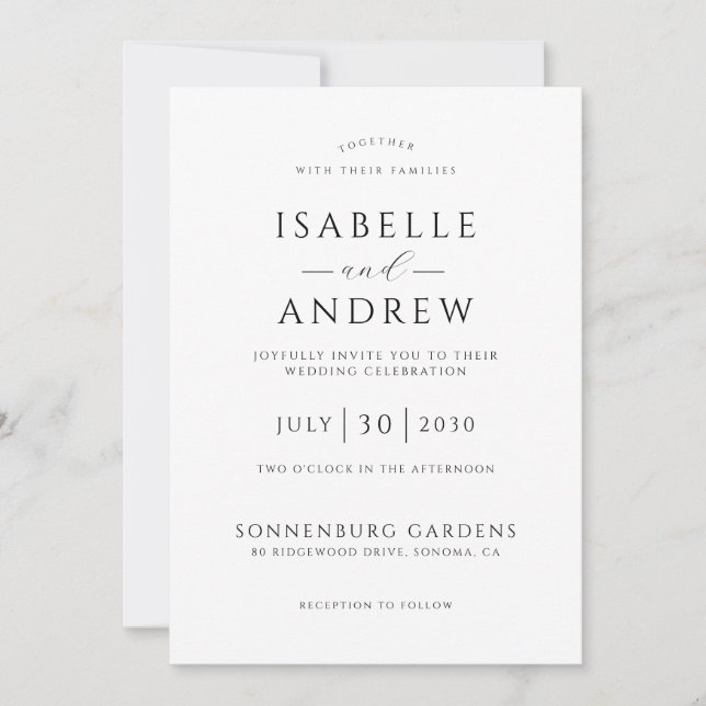 Invitación Boda de Fotos Boho Rústico Elegante (Anverso)