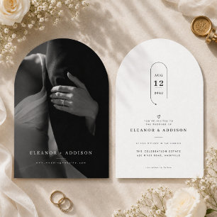 Invitación Boda de Fotos con Arco de Lujo 