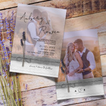 Boda de fotos de Burlap Wood Lavender Boho
