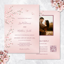 Boda de Fotos de Flor de Cerezo Rosa Rubor