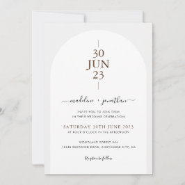Invitación Boda de fotos de la puerta gris blanca de marfil d