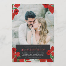 Boda de fotos de Personalizado de Coppies Rojos