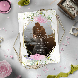 Invitación Boda de fotos de primavera de flores silvestres co