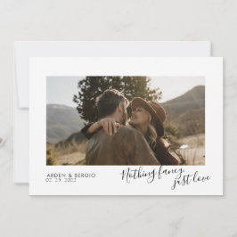Invitación Boda de fotos elegante y Minimalista