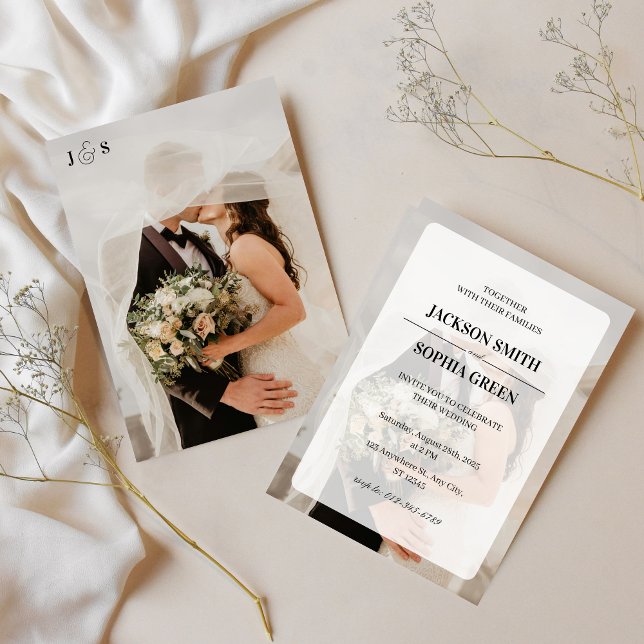 Invitación Boda de Fotos Elegantes (Subido por el creador)