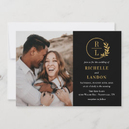 Invitación Boda de fotos en color de moda editable para Wreat