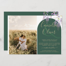 Invitación Boda de FOTOS todo en1 presupuesto Wisteria Código