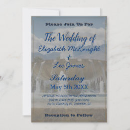 Invitación Boda de fuentes de agua