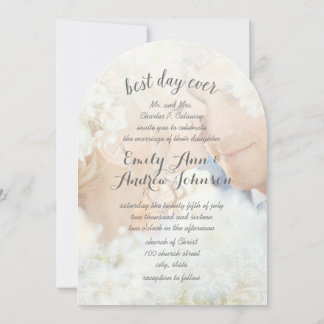 Invitación Boda de fuentes de carbón vegetal de Damask Best D